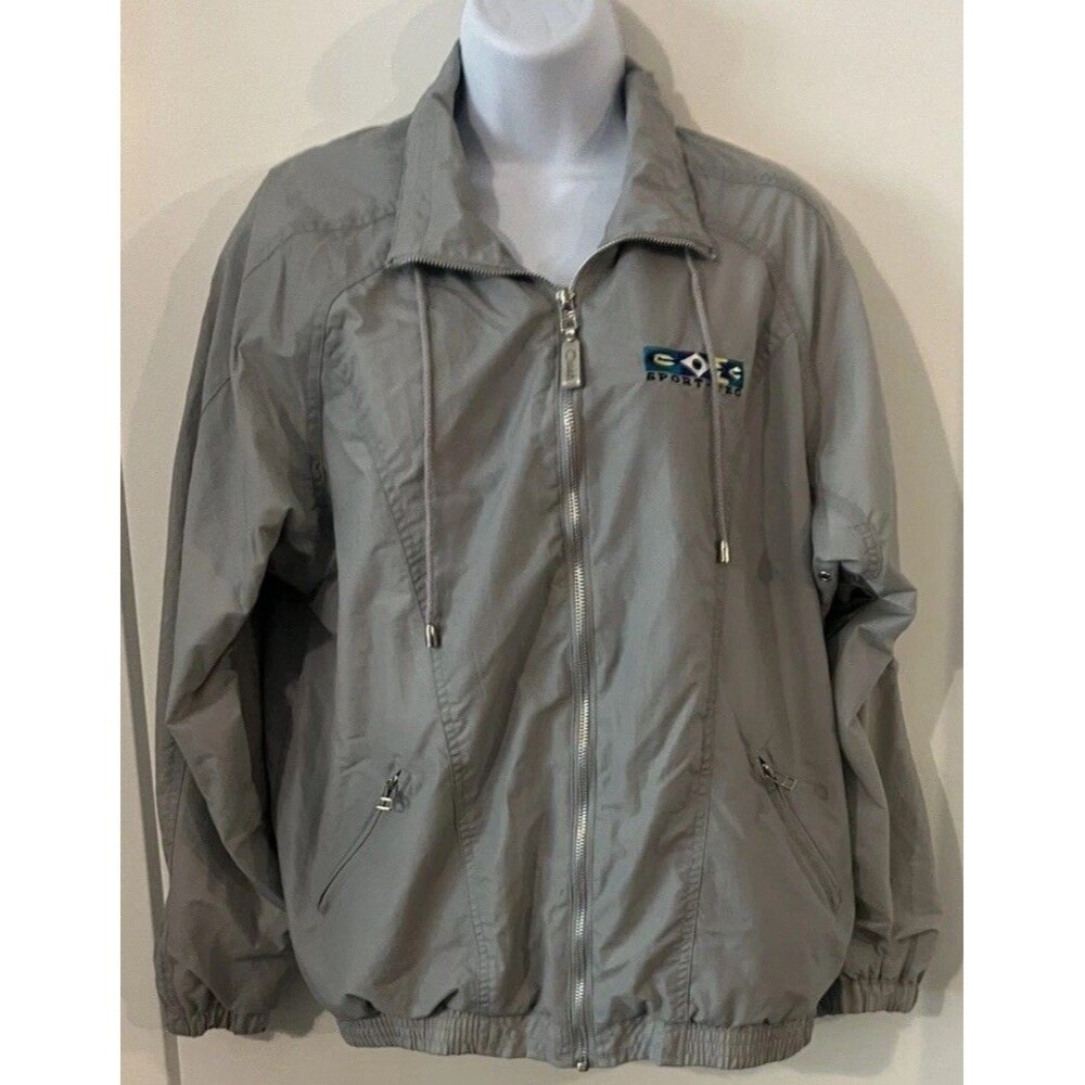 Vintage 80’s - 90s Catalina Sport Tec Jacket Full Zip Boating Windbreaker Gray M